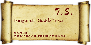 Tengerdi Sudárka névjegykártya